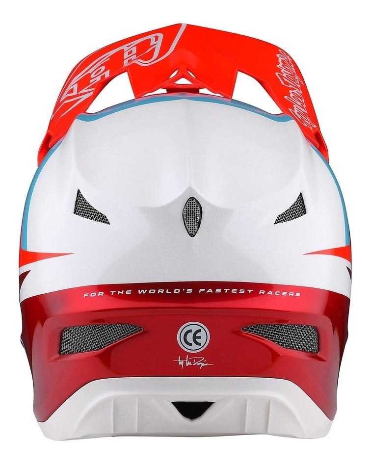 Casco Troy Lee Designs D3 Fiberlite Slant Red
